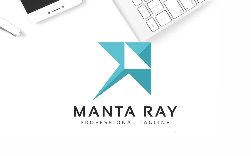 Manta Ray Logo Template
