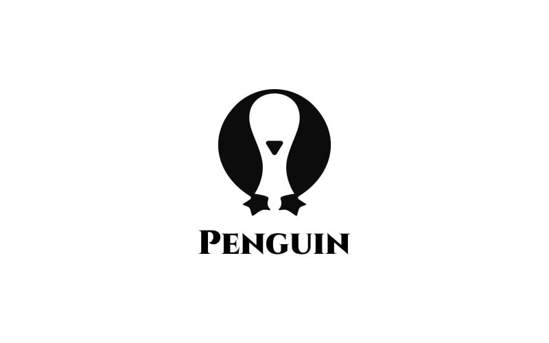 Download Шаблон логотипа "Penguin Logo Template" / Penguin Logo Template - Шаблон логотипа на тему графика animal logo template,animals,antartic,antartica,app,art,bird,bird logo template,chat,circle,cold,creative,creative studio,developer,game,gaming,ice,iceberg,illustrative,kid