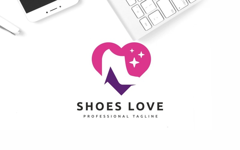 Download Шаблон логотипа "Shoes Love Logo Template" / Shoes Love Logo Template - Шаблон логотипа на тему графика acupunctrist,acupuncture,ankle,beauty,care,center,clinic,feet,foot,health,healthy,heart,herbal,leg,logo,love,massage,medical,medicine,podiatrist