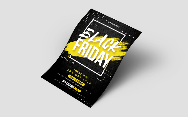 Download Иллюстрация "Black Friday Flyer Template - Illustration" / Black Friday Flyer Template - Illustration - Иллюстрация на тему графика template,black,sale,market,clearance,banner,design,flier,background,concept,promotion,discount,price,illustration,friday,poster,card,signs,layout,vector