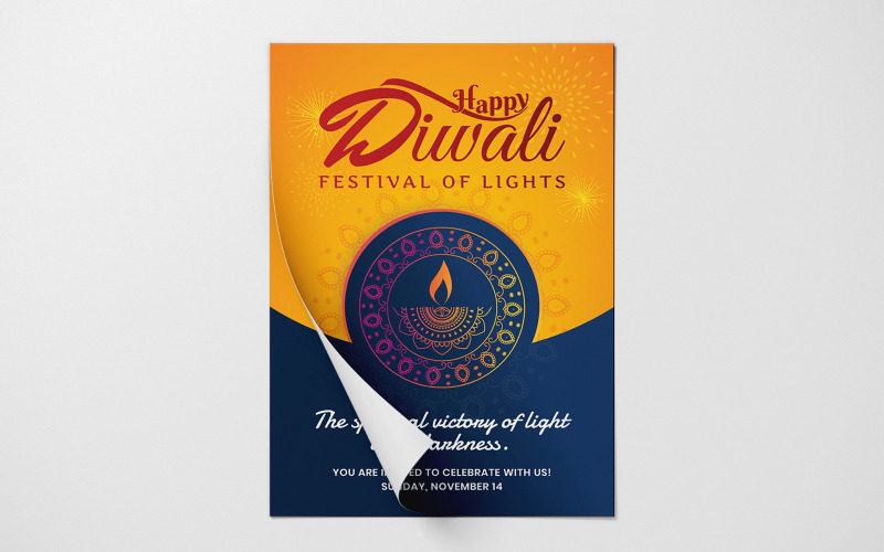 Download Иллюстрация "Diwali - Illustration" / Diwali - Illustration - Иллюстрация на тему графика background,hinduism,greeting,indian,template,hindu,card,celebration,holiday,happy,india,culture,festival,spiritual,happiness,religion,light,flier,traditional