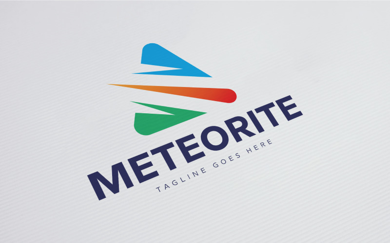 Download Шаблон логотипа "Meteorite Logo Template" / Meteorite Logo Template - Шаблон логотипа на тему графика logo,triangle,meteor,meteorite,comet,tech,technology,peak,mountain,arrowhead,adventure,alpine,research,colorful,fly,abstract,geometric,science,lab,laboratory