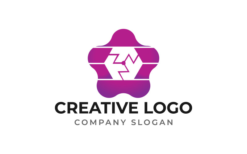 Download Шаблон логотипа "Creative Technology Design Logo Template" / Creative Technology Design Logo Template - Шаблон логотипа на тему графика abstract,art,blue,brand,business,company,computer,concept,connect,connection,creative,design,digital,element,emblem,graphic,icon,technology,logo,identity