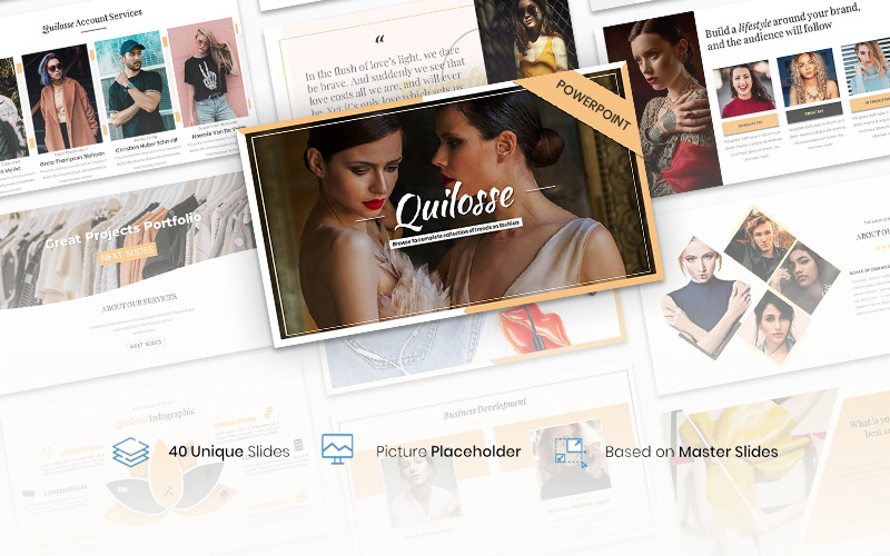 Quilosse – szablon Creative Business PowerPoint