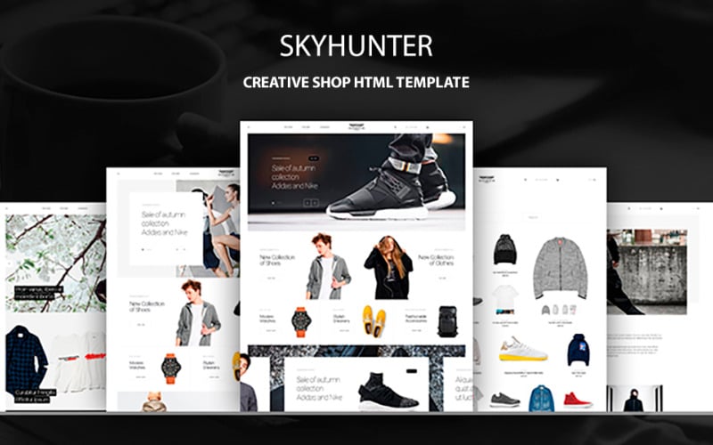 Skyhunter - Sjabloon voor creatieve winkelwebsite