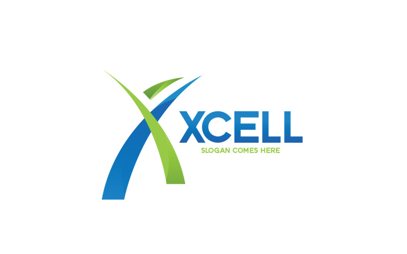 Шаблон логотипа Xcell