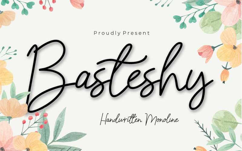 Download Шрифт "Basteshy Font" / Basteshy Font - Шрифт на тему графика basteshy,monoline,monoline script,handwritten,wedding,font wedding,ramance font,cute font,social media font,film font,lowprice,fontlowprice,handpaint,logotype,magazine,marker,modern,stylish,u