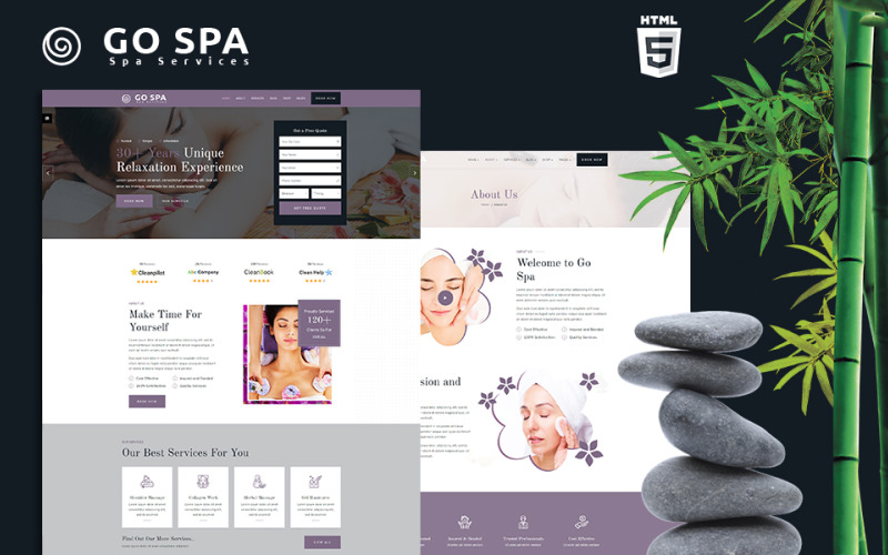 Gospa | Modèle de site Web de salon de beauté et spa