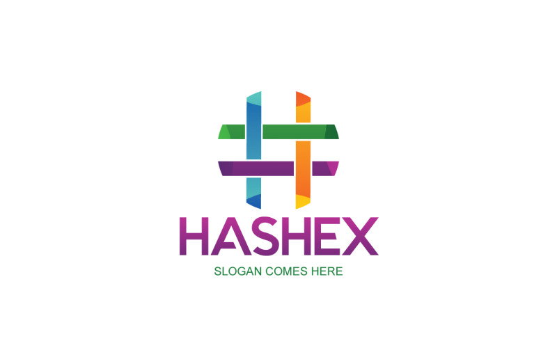Modèle de logo Hashex