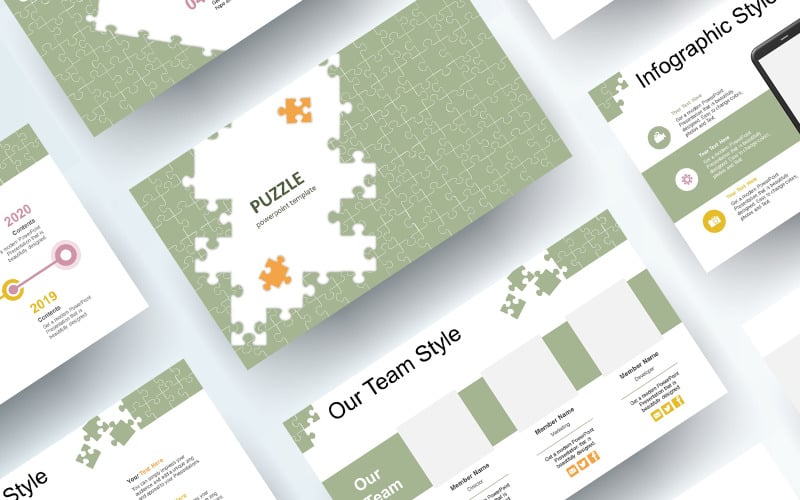 Modèle PowerPoint de puzzle gratuit