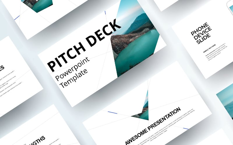 Ücretsiz Pitch Deck PowerPoint şablonu