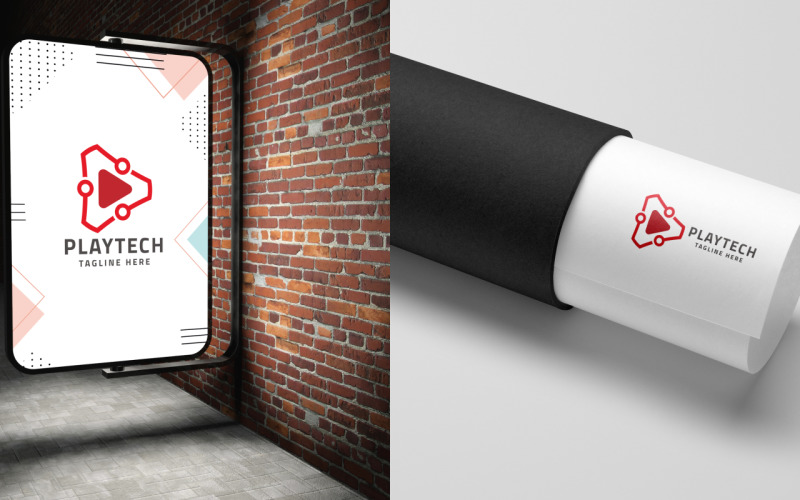 Download Шаблон логотипа "Media Play Technology Logo Template" / Media Play Technology Logo Template - Шаблон логотипа на тему графика agency,application,architecture,bold,circuit,colorful,connect,construction,data,development,digital,dot,electronic,logo,media,network,peak,play,software,solution