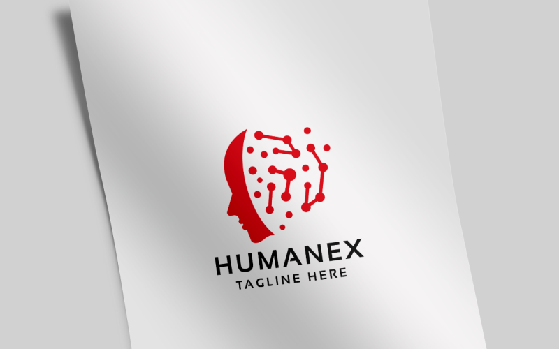 Шаблон логотипа Humanex