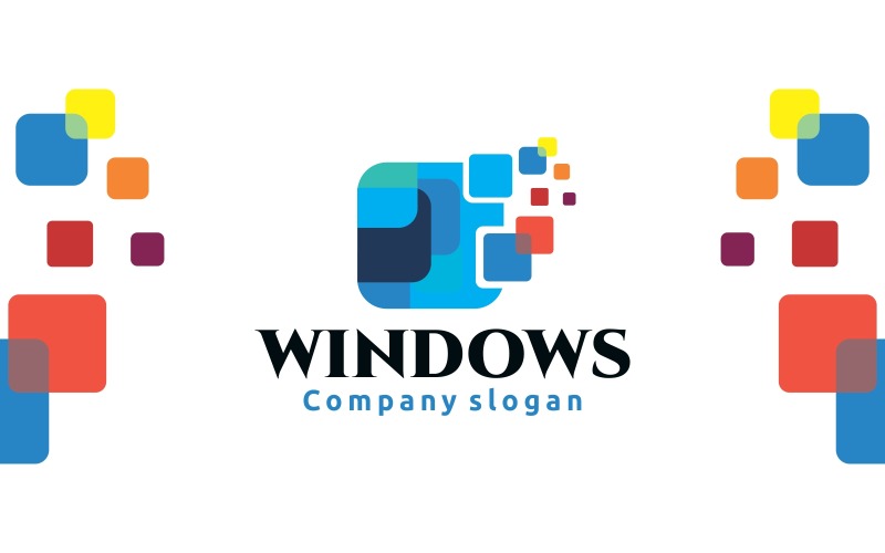 Шаблон логотипа Windows