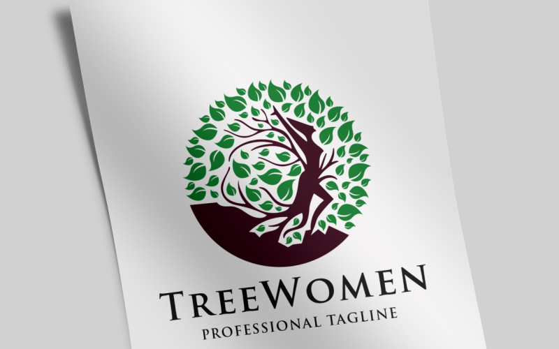 Download Шаблон логотипа "Tree Women Logo Template" / Tree Women Logo Template - Шаблон логотипа на тему графика beauty,botanical,communication,creative,drop,eco,eye,forest,freedom,fresh,green,home,house,human,insurance,life,men,oak,park,people