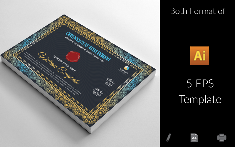 Download Шаблон сертификата "Appreciation Certificate Template" / Appreciation Certificate Template - Шаблон сертификата на тему графика achievement,award,background,border,certificate,coupon,diploma,engraved,engraving,frame,guilloche,multipurpose,pantone,professional,professional certificate,protected,protected certificate,ro