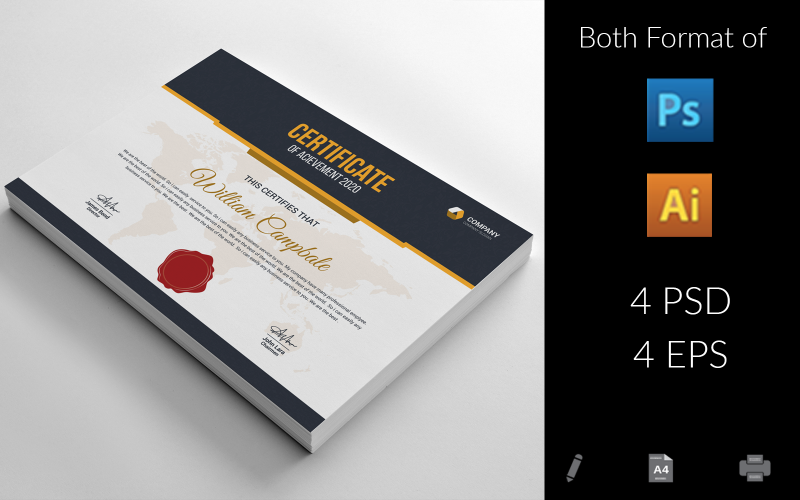 Download Шаблон сертификата "Appreciation Certificate Template" / Appreciation Certificate Template - Шаблон сертификата на тему графика achievement,award,background,border,certificate,coupon,diploma,engraved,engraving,frame,guilloche,multipurpose,pantone,professional,professional certificate,protected,protected certificate,ro