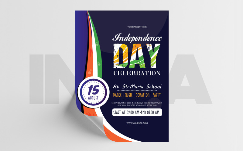 Den nezávislosti Indie - šablona Corporate Identity