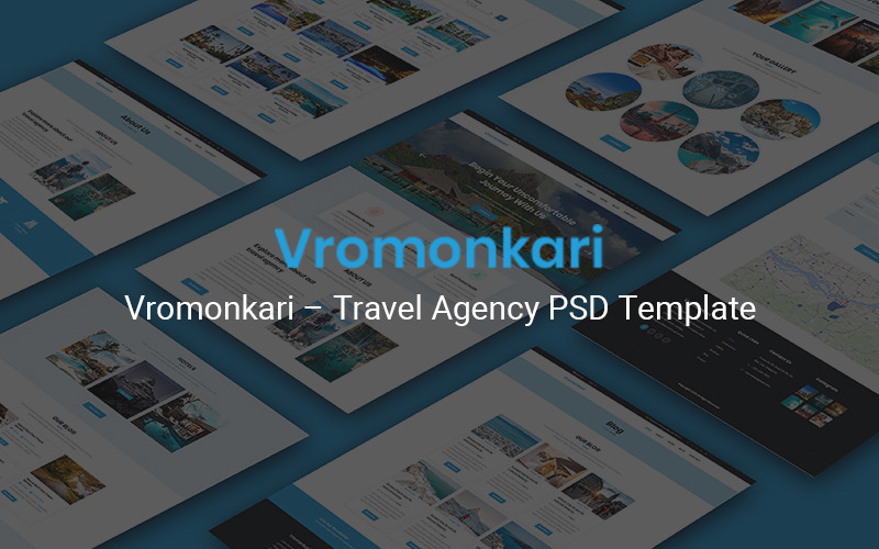 Vromonkari –旅行社PSD模板