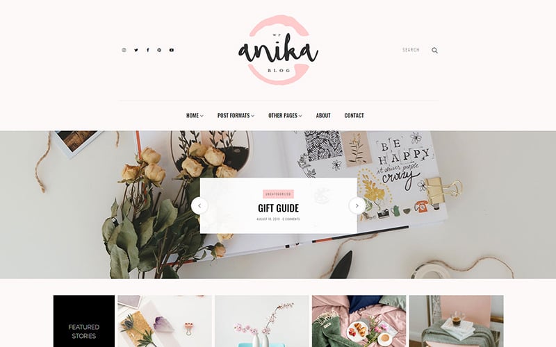 Anika - Feminine Blog WordPress Theme