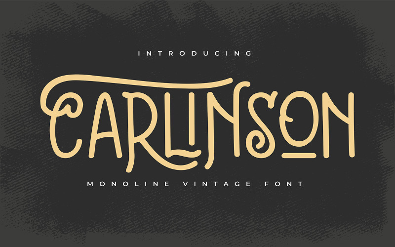 Carlinson | Fonte Monoline Vintage