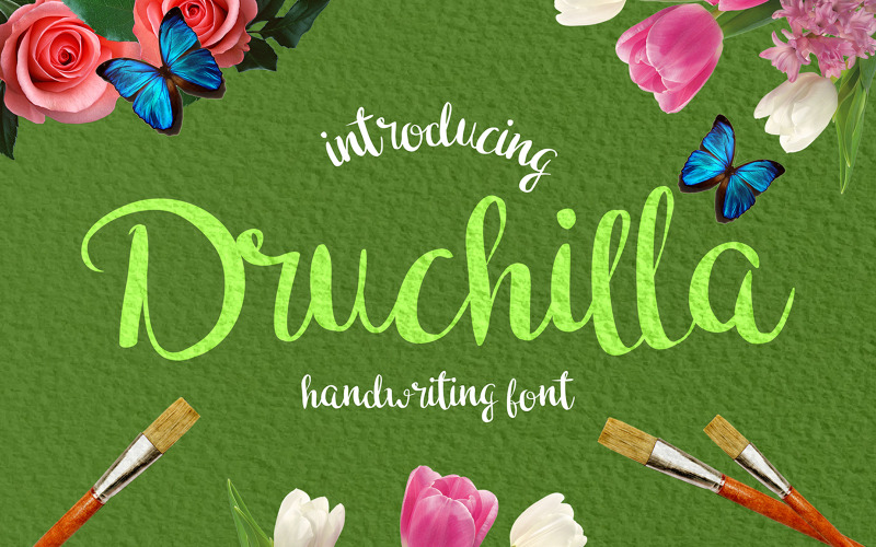 Download Шрифт "Druchilla Cursive Font" / Druchilla Cursive Font - Шрифт на тему графика bold,bundle,font,handmade,handwriting,handwritten,ligature,logo type,old,old school,retro type,script,swashes,typeface,vintage