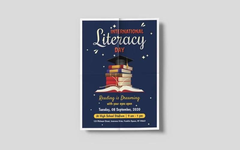 Download Фирменный стиль "International Literacy Day - Corporate Identity Template" / International Literacy Day - Corporate Identity Template - Фирменный стиль на тему графика international,literacy,day,template,creative,modern,templates,print,september,unesco,educate,eduation,poster,celebrate,celebration