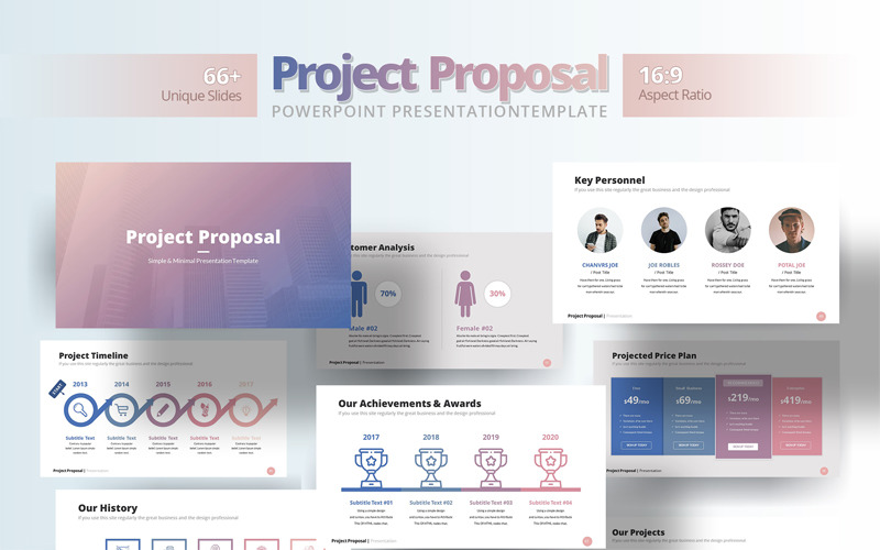 Free Project Proposal Powerpoint Template Templates Printable Download