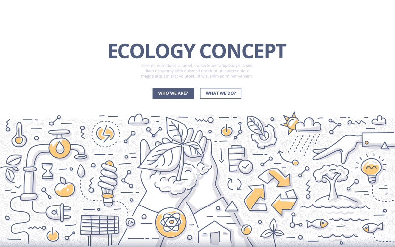 Download Vector "Ecology Doodle Concept - Vector Image" / Ecology Doodle Concept - Vector Image - Vector на тему графика natural,organic,tree,energy,eco,ecology,environment,recycle,ecological,conservation,friendly,leaf,plant,lightbulb,sustainable,care,doodle concept,preservation,renewable,solar power