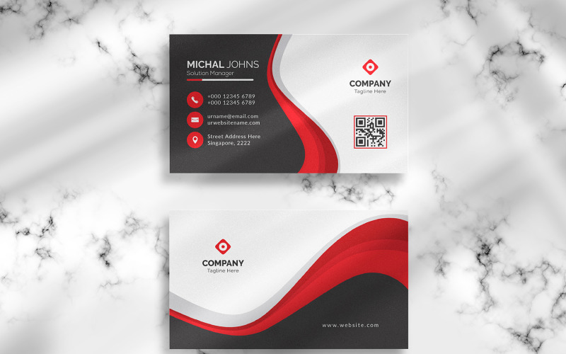 Free Business Cards - Corporate Identity Template