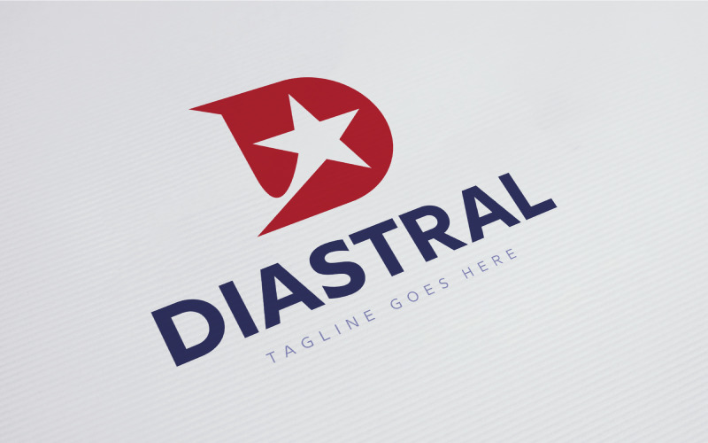 Download Шаблон логотипа "Letter D - Diastral Logo Template" / Letter D - Diastral Logo Template - Шаблон логотипа на тему графика active,astral,logo,star,letter d,d letter,transport,tech,technology,superstar,progress,motion,media,fly,propulsion,distribution,communication,forward,education,development