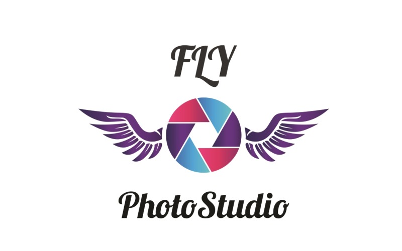 Modèle de logo Fly Photo Studio