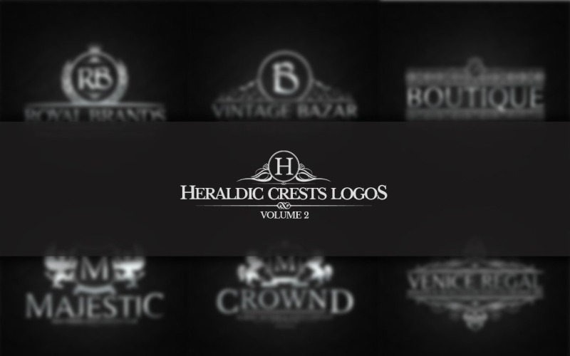 Modèle de logo Heraldic Crest Vol.2