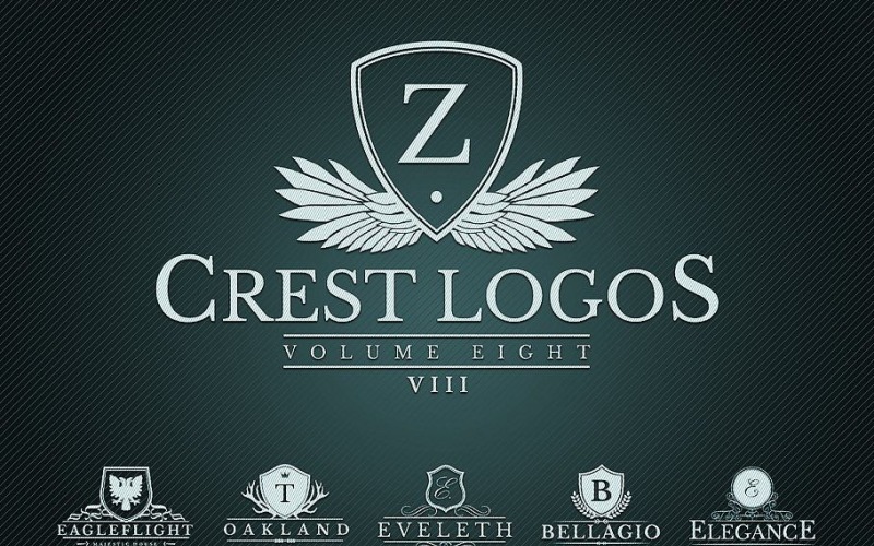 Modèle de logo Heraldic Crest Vol.8