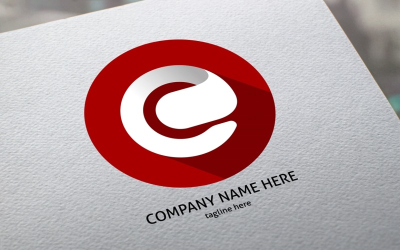 Modelo de logotipo E Shadow