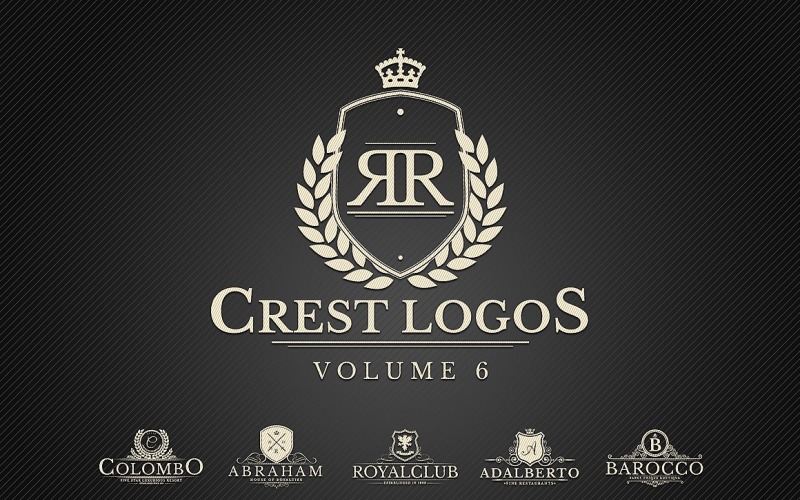 Modelo de logotipo Heraldic Crest Vol.6