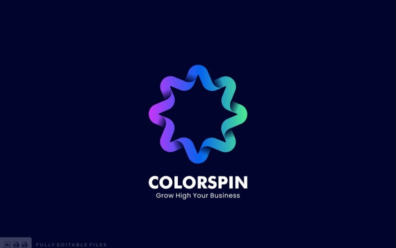 Renk Spin Logo Şablonu