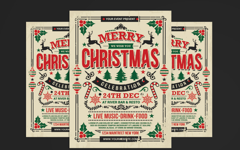 Weihnachtsfeier - Corporate Identity Vorlage
