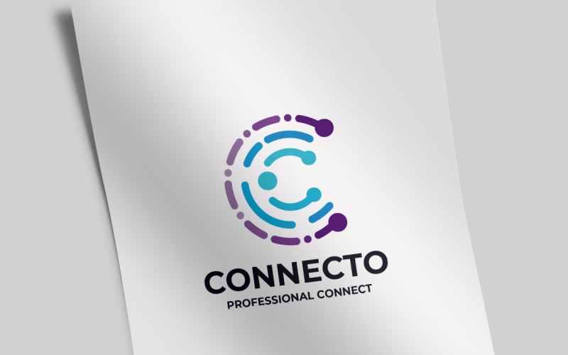 Download Шаблон логотипа "Connecto Letter C Logo Template" / Connecto Letter C Logo Template - Шаблон логотипа на тему графика abstract,circle,cit,coaching,concept,connect,consult,corporate,course,creative,creators,design,engineering,factory,finance,identity,letter,line,link,multimedia