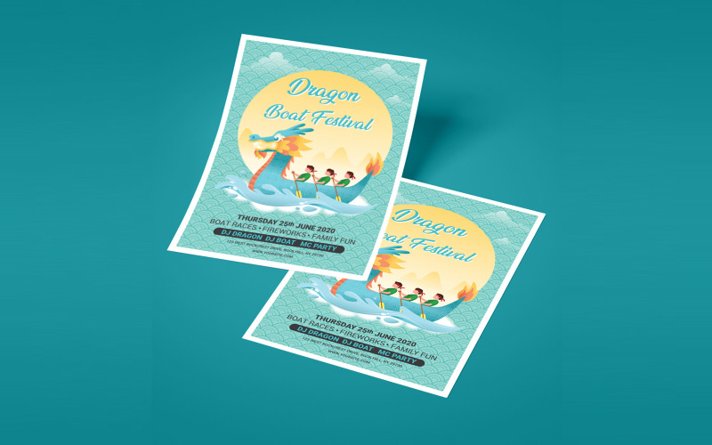 Download Фирменный стиль "Dragon Boat - Corporate Identity Template" / Dragon Boat - Corporate Identity Template - Фирменный стиль на тему графика poster,decoration,celebration,festival,sport,culture,wave,template,symbol,china,tradition,dragon,chinese,boat,traditional,flier,oriental,illustration,green,asia