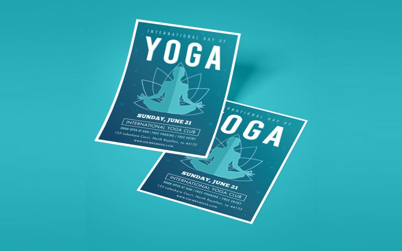 Download Фирменный стиль "International day of Yoga - Corporate Identity Template" / International day of Yoga - Corporate Identity Template - Фирменный стиль на тему графика yoga,class,flyer,template,promotion,promotions,teacher,teaching,classes,health,celebration,day,business,print,poster,international