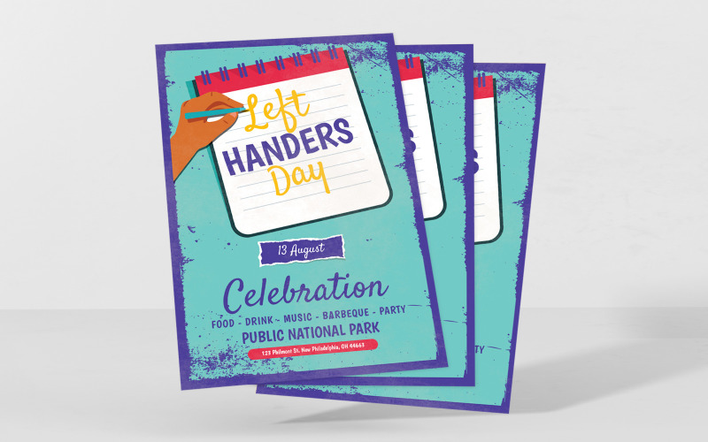 Download Фирменный стиль "International Left Handers Day - Corporate Identity Template" / International Left Handers Day - Corporate Identity Template - Фирменный стиль на тему графика international,left,handers,day,flyer,poster,template,templates,creative,modern,print,psd,photoshop,illustrator,clean