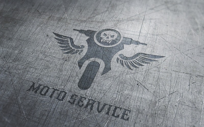 Moto Service Logo Logo Template