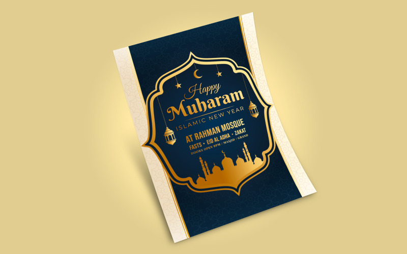 Nouvel an islamique - modèle d'identité d'entreprise