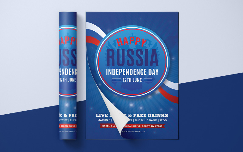 Download Фирменный стиль "Russia Day - Corporate Identity Template" / Russia Day - Corporate Identity Template - Фирменный стиль на тему графика russia,independence,day,template,promotions,poster,promotion,creative,modern,templates,holiday,federal,declaration,flyer