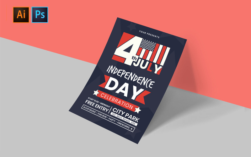 Download Фирменный стиль "USA Independence Day - Corporate Identity Template" / USA Independence Day - Corporate Identity Template - Фирменный стиль на тему графика usa,independence,day,template,promotions,poster,promotion,creative,modern,templates,holiday,federal,july,declaration,flyer