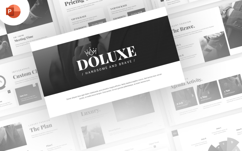 Modèle PowerPoint de présentation de luxe Doluxe