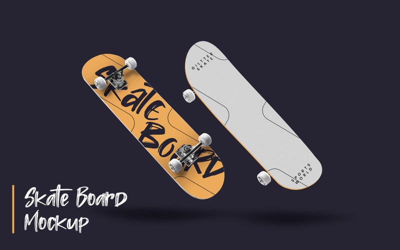 Download Мокап для продукта "Skate Board product mockup" / Skate Board product mockup - Мокап для продукта на тему графика isolated,board,sport,blank,skate,empty,black,white,background,design,realistic,deck,extreme,skateboarding,up,wood,clean,bottom,skateboard,wooden