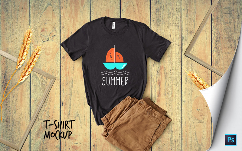 Download Мокап для продукта "TShirt product mockup" / TShirt product mockup - Мокап для продукта на тему графика tshirt,psd,mockups,presentations,branding,brand,promotion,promotions,jeans,shorts,with,template,templates,mockup,website