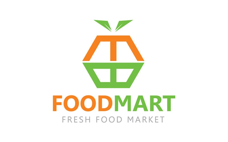 Food Mart, Basket Mart, modèle de logo BM